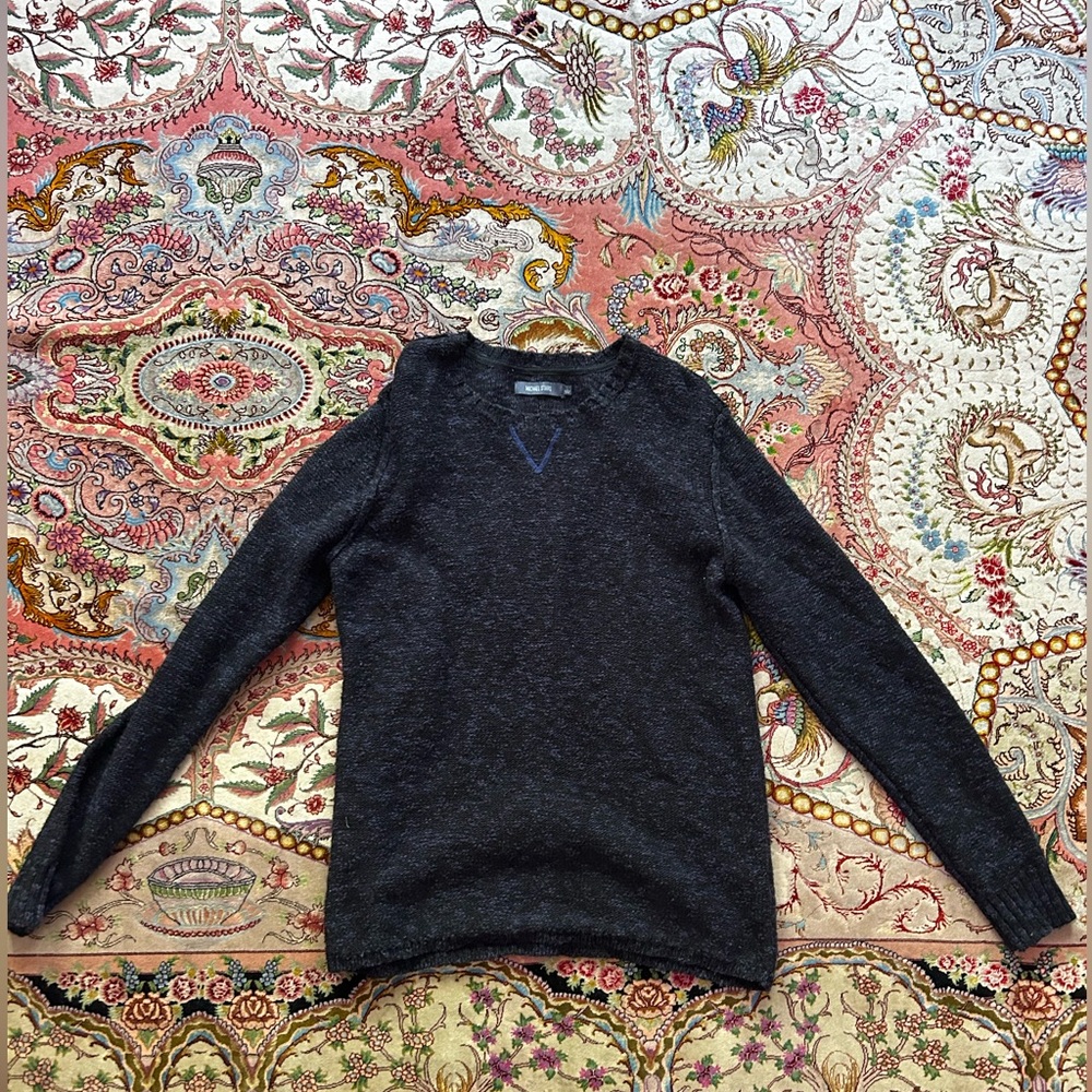 Michael Stars 100% Cotton Purple and Black Knit Men’s Sweater Size L